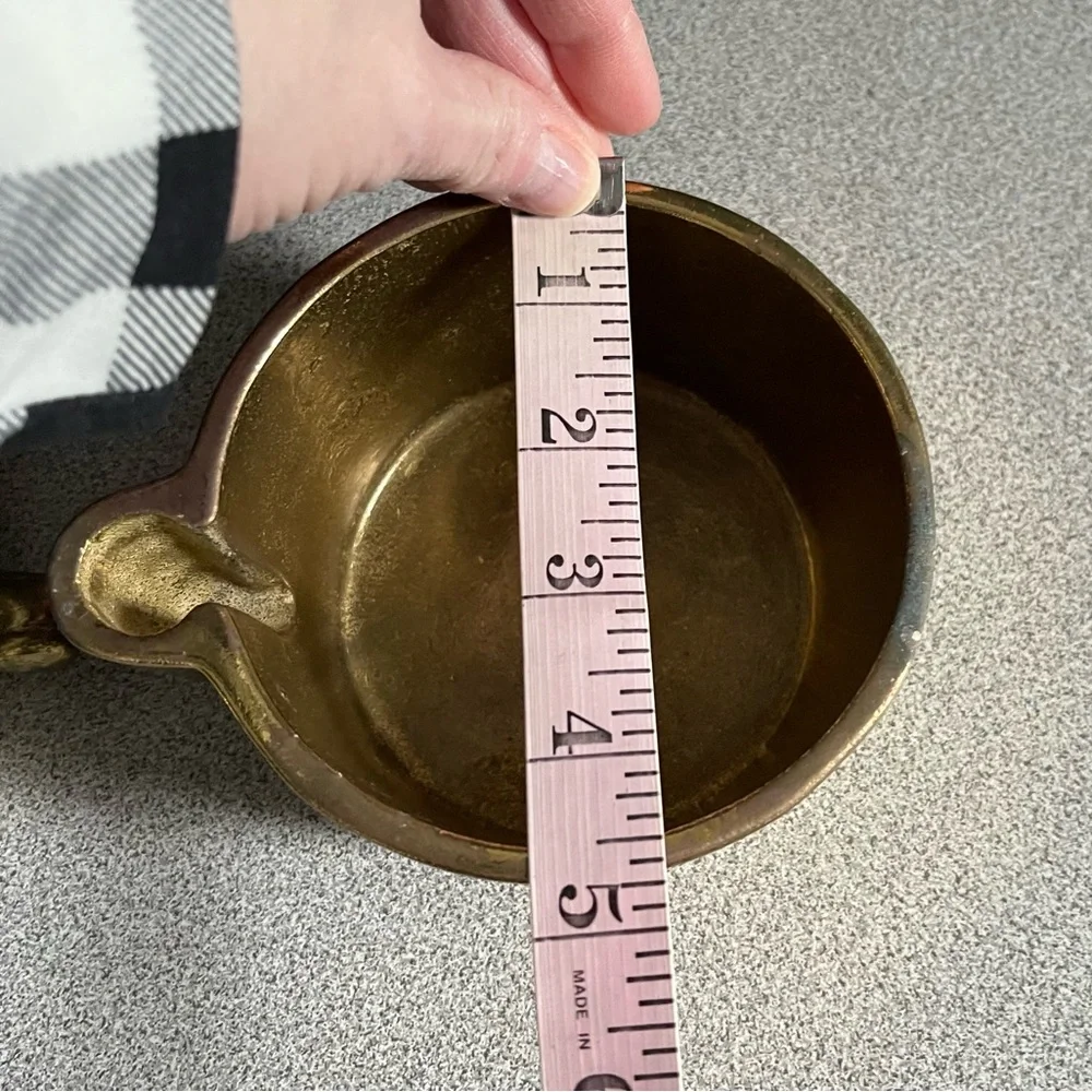 Vintage Solid Brass Water Pump & Barrel Planter 2pc - Picture 11 of 15